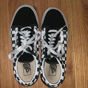 Vans checkered platform sneakers